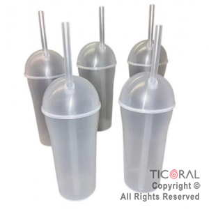 VASO DOMO CRISTAL CON SORBETE 400 ML x 5